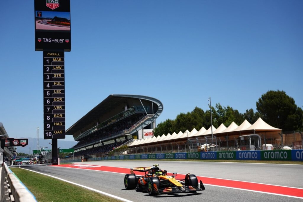 F1 Spanish GP: Norris tops FP1 to continue McLaren’s advantage ahead of Verstappen