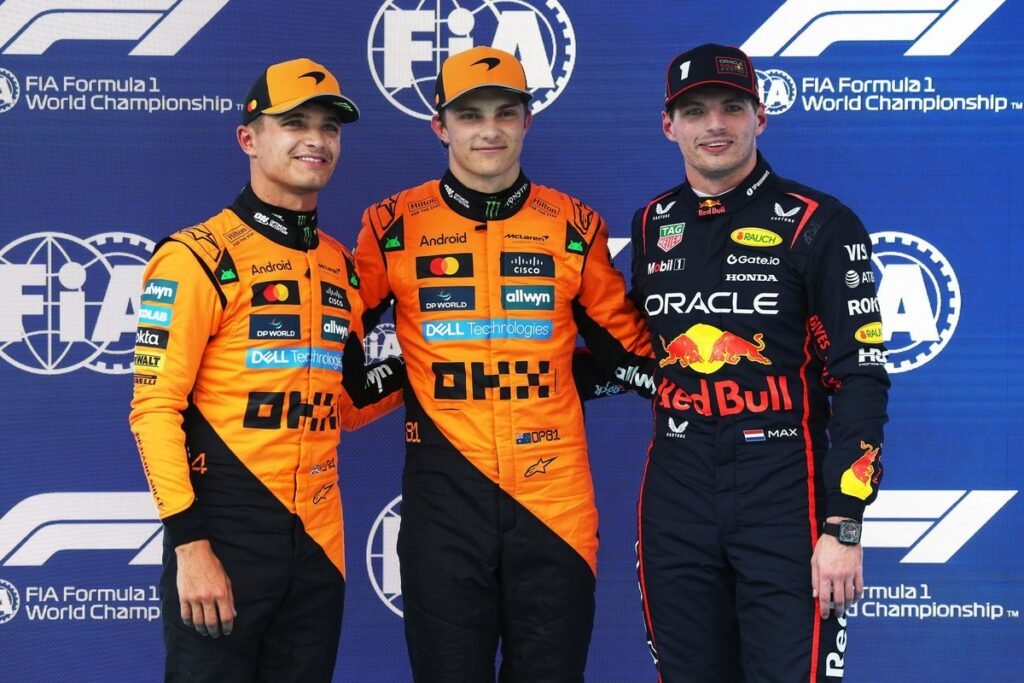 This is the starting grid for the 2025 F1 Spanish GP