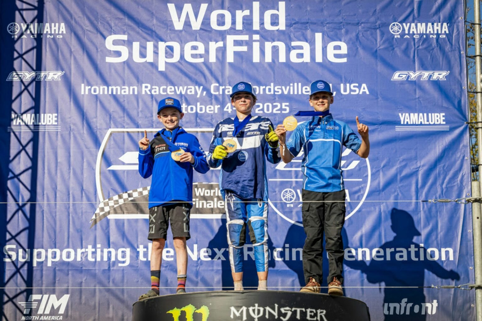 YZ BLU CRU World Superfinale Makes U.S. Debut at the 2025 Monster Energy FIM MXON
