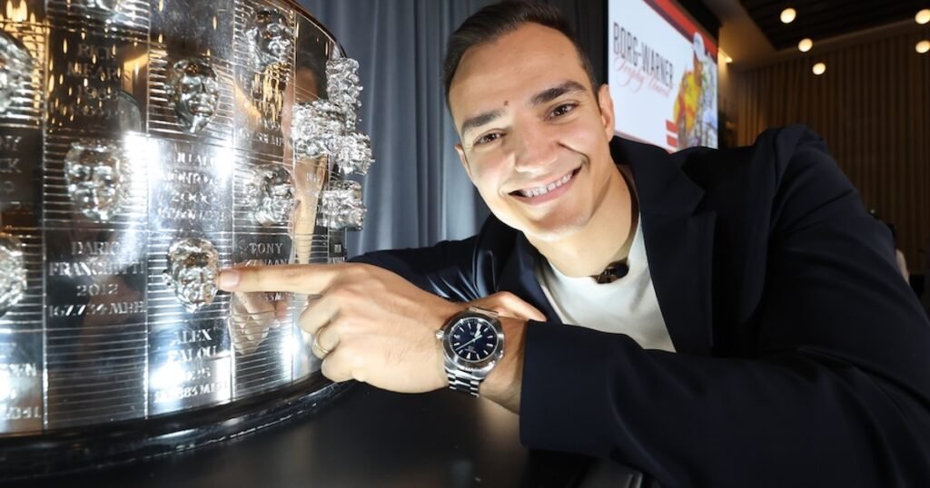 Palou becomes 112th face on Borg-Warner Trophy
