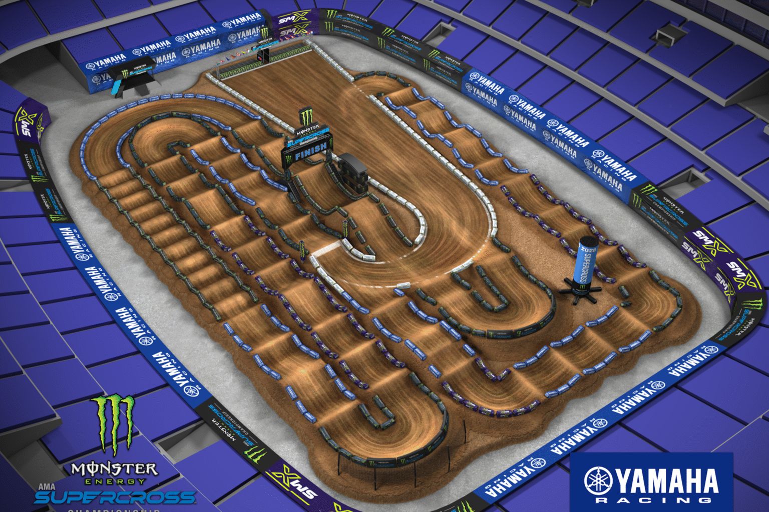 What Does the Arlington SX Supercross Layout Look Like? Yes, There Are Whoops – Watch Track Map Video