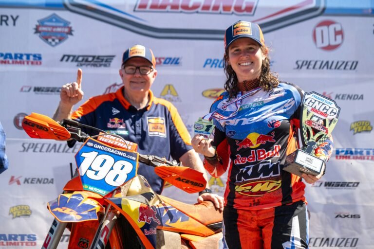 Brandy Richards Wins WXC Wild Boar GNCC with Broken Leg!