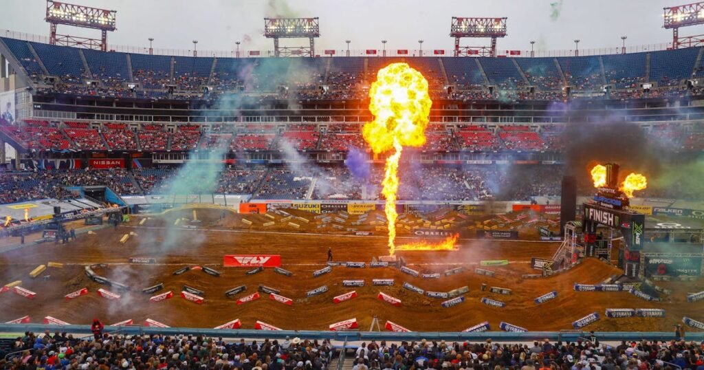 2026 Nashville SX is a Day Race: Earlier Start Time for Race Day Live, Nigh Show TV Broadcast